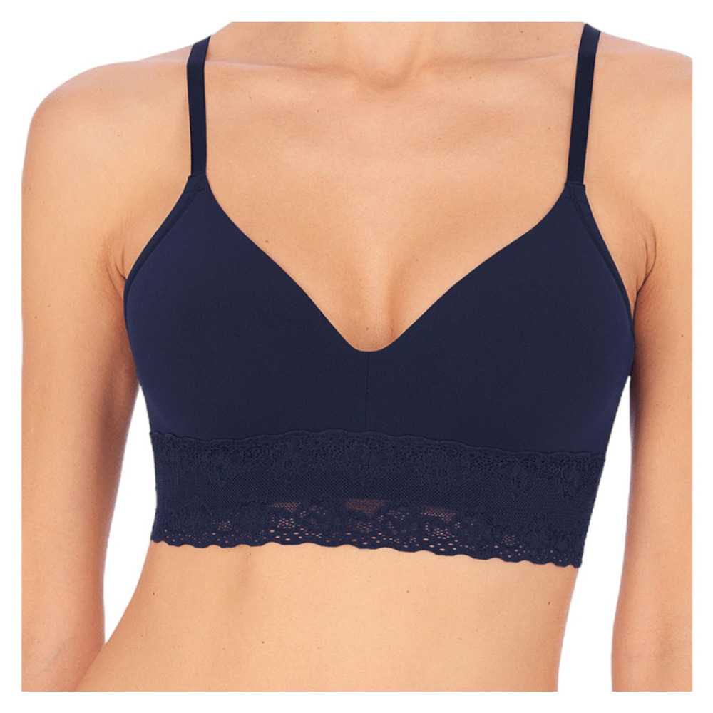 Natori bra 723154 Bliss Perfection contour soft cup blue size 36DD 36E